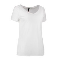 Core V -Neck Tee WHITE brand ID - Biały