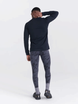 Herren Thermoaktive Leggings mit langem Bein SAXX ROAST MASTER Tight Pomo Camo - Dunkelblau.