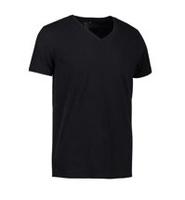 CORE V-neck tee ID - Czarny