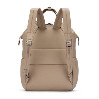 Pacsafe Citysafe CX Econyl Anti-Diebstahl-Rucksack für Frauen - taupe