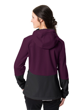 Softshell jacket women's sports vaude tremalzo - purple