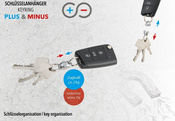 schlüsselanhänger magnetisch TROIKA plus & minus