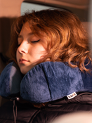 Travel cushion on the neck Dr. Bacty - navy blue. Plus ear plugs and eye band