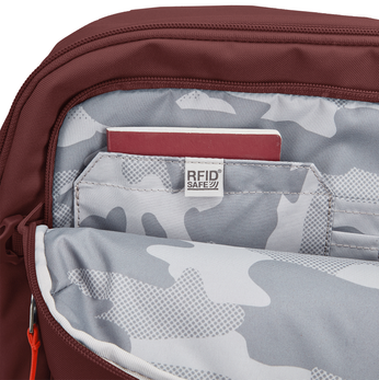 Pacsafe Go 34 l Anti-Diebstahl-Kabinenrucksack - bordeauxrot