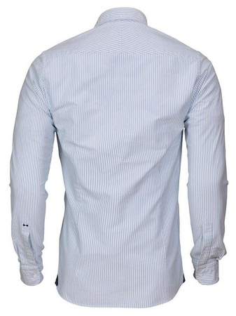 Koszula indigo mucha 32 regular fit marki FROST, niebieski/biały