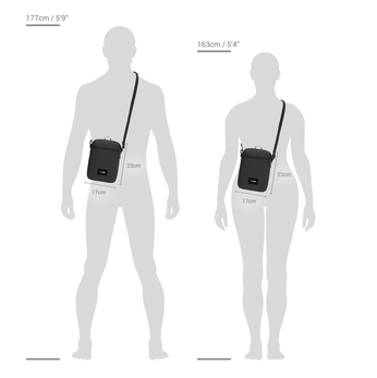 Pacsafe Go Anti-theft Shoulder Bag - Black