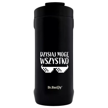 Cooler na puszkę Dr.Bacty Notus 360 ml - Mogę wszystko - czarny
