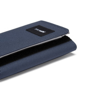 Portfel antykradzieżowy składany RFID Pacsafe  - granatowy