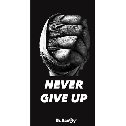 Ręcznik szybkoschnący dwustronny Dr.Bacty L 60x130 – Never give up