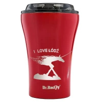 Keramikbeschichteter Kaffeebecher 227 ml Dr.Bacty Apollo - rot