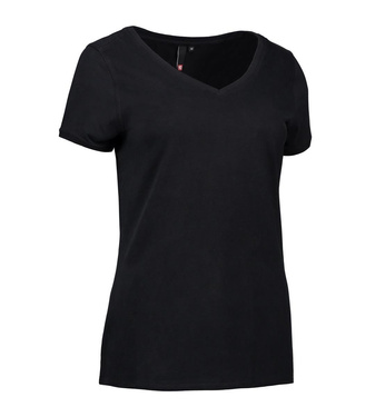 CORE V-neck tee damski ID - Czarny