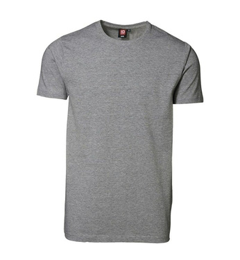 T-shirt with ID stretch, gray melange