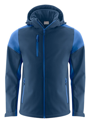 Softshell mit abnehmbarer Kapuze Prime Softshell von der Marke Printer - Dunkelblau - Blau.