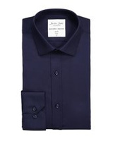 Feine twillighülse schlanke fit navy von id, dunkelblau