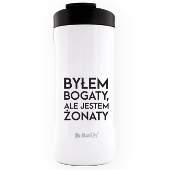 Cooler na puszkę Dr.Bacty Notus 360 ml - Dla męża - biały