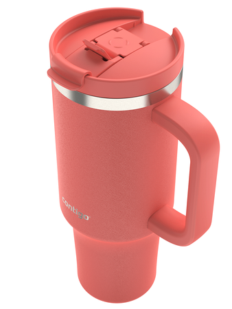 Thermalbecher mit Strohhalm Contigo Streeterville Tumbler 1200 ml - Coral