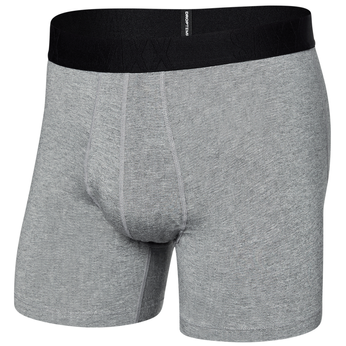 Bokserki męskie chłodzące / sportowe z rozporkiem SAXX DROPTEMP COOL Boxer Brief Fly – szare