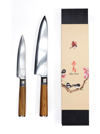 Exklusives Aka Tori Basic Kyoto Olive Set (2-teilig) – Business-Geschenk mit Gravuroption