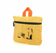 foldable backpack of the roll top type TROIKA trekpack - yellow.