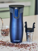Set Contigo West Loop 2.0 Thermobecher 470 ml – Matt Schwarz + Matt Marineblau