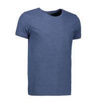 T -Shirt t -Shirt mit einer runden Ausschnittsausweise -Blau