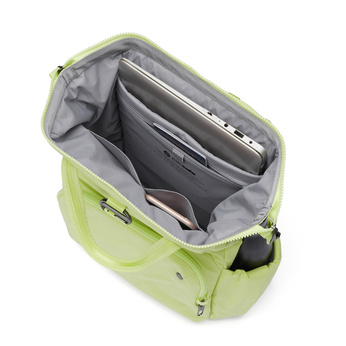 Pacsafe Citysafe CX Econyl Anti-Diebstahl-Rucksack für Frauen - lindgrün