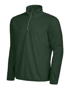 Herren Melton Half Zip D.A.D Pullover - Dunkelgrün