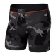 Herren-Schnelltrocknungs-Boxershorts SAXX VIBE Boxer Brief Camouflage - Schwarz