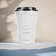 Dr.Bacty Apollo ceramic-coated coffee mug 227 ml - white
