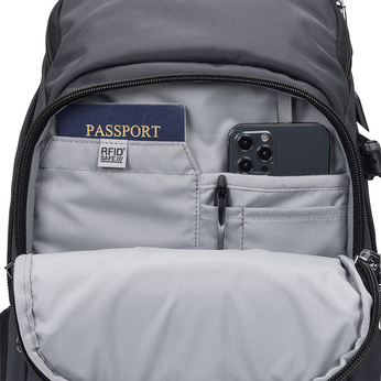 Anti-theft tourist backpack Pacsafe EXP28 - dark gray
