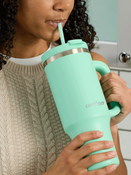 Thermalbecher mit Strohhalm Contigo Streeterville Tumbler 1200 ml - Reef - Nachverkauf
