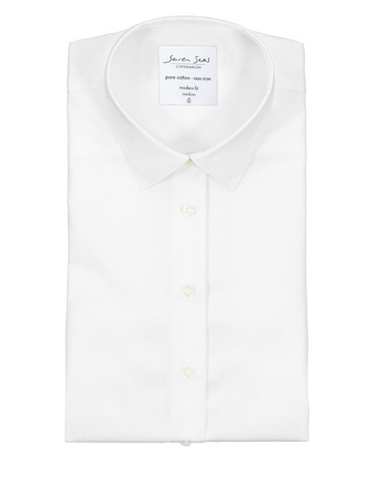 Feine Twillladies Modern Fit White durch ID, Biały