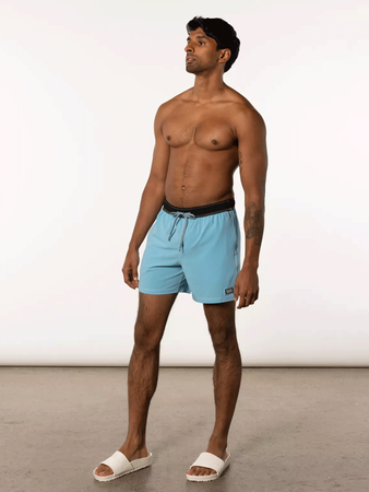 Herren Badeshorts mit 2-in-1 Taschen SAXX OH BUOY - kurz - blau