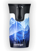 Kubek termiczny Contigo West Loop Mini 300ml - Góry w dzień -  Biały Metalik