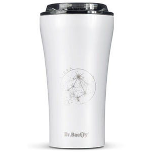 Dr.Bacty Apollo 2.0 thermal coffee mug - Libra - 360 ml - Glossy White