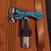 Anti-theft backpack for one shoulder Pacsafe ECO 12L - orange made of econyl