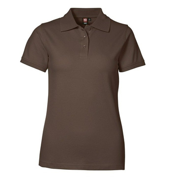 Piqué polo shirt stretch mocca