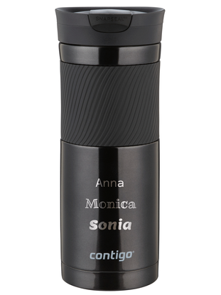 Kubek termiczny z grawerem Contigo Byron 590ml - Czarny