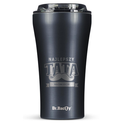Dr.Bacty Apollo 2.0 thermischer Kaffeebecher 360 ml - Bester Papa - Gunmetal