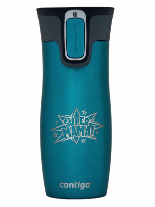 Kubek termiczny Contigo West Loop 2.0 470ml - Super Mama - Biscay Bay