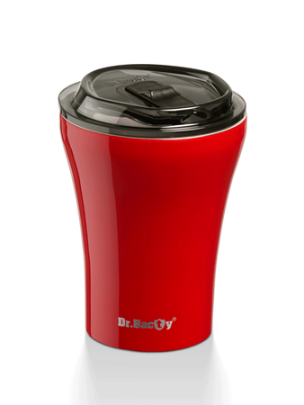 Kaffee Thermalbecher mit Keramikbeschichtung Dr.Bacty Apollo - 227 ml - rot