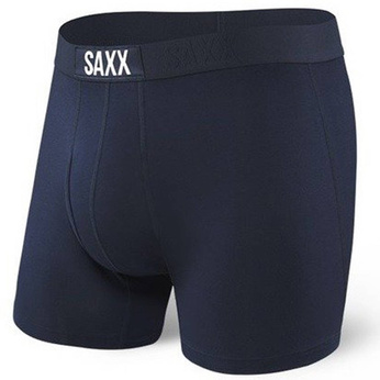 Comfortable men's SAXX ULTRA Boxer Brief Fly - navy blue.