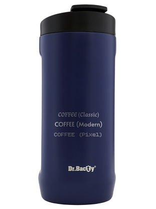 Dr.Bacty Notus 360 ml Thermobecher mit Gravur - navy blau