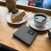 Kompakte RFID-Geldbörse Pacsafe – Dunkelgrau