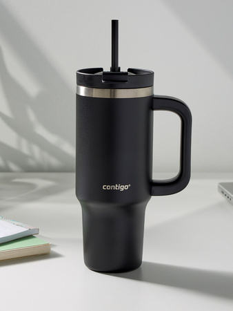 Thermal mug with straw Contigo Streeterville Tumbler 880 ml - Licorice