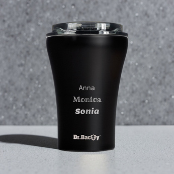 Ceramic-coated thermal Coffee Mug Dr.Bacty Apollo 227 ml  - black