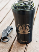 Dr.Bacty Apollo 2.0 thermal coffee mug - Best dad - 360 ml - Gunmetal