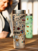 Thermobecher mit strohhalm Contigo Luxe Tumbler 720ml - Summer - Brown Sugar