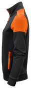Rozpinana bluza Prime Sweatvest Lady marki Printer - Czarno - pomarańczowy