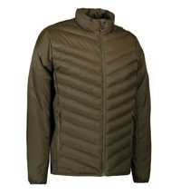 Men's STRETCH OLIVE quilted jacket by ID, olive